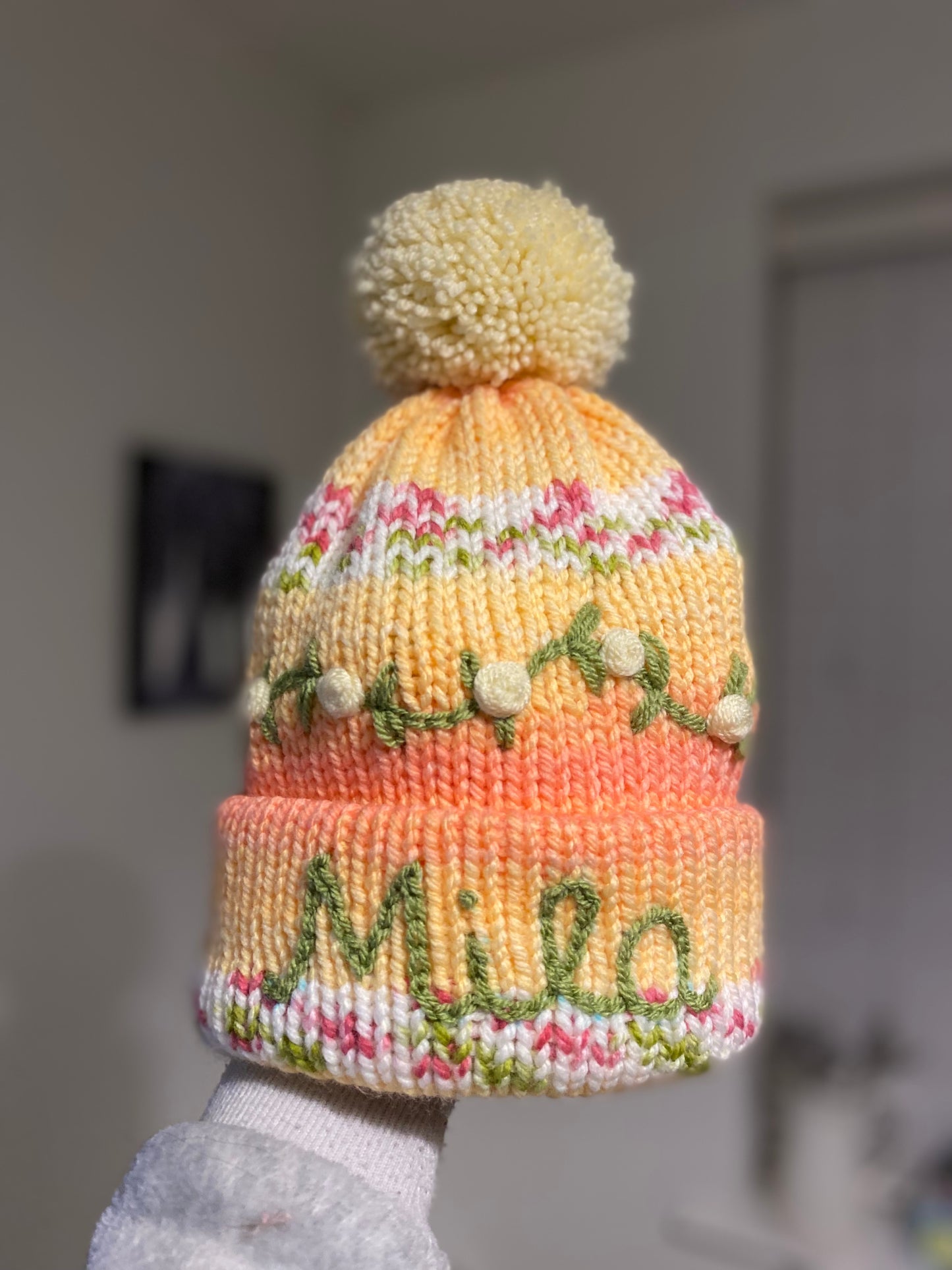 Personalised Baby & Kids Knitted Hat