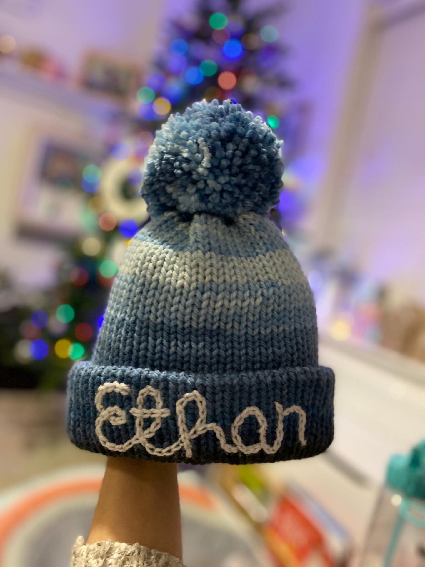 Personalised Baby & Kids Knitted Hat