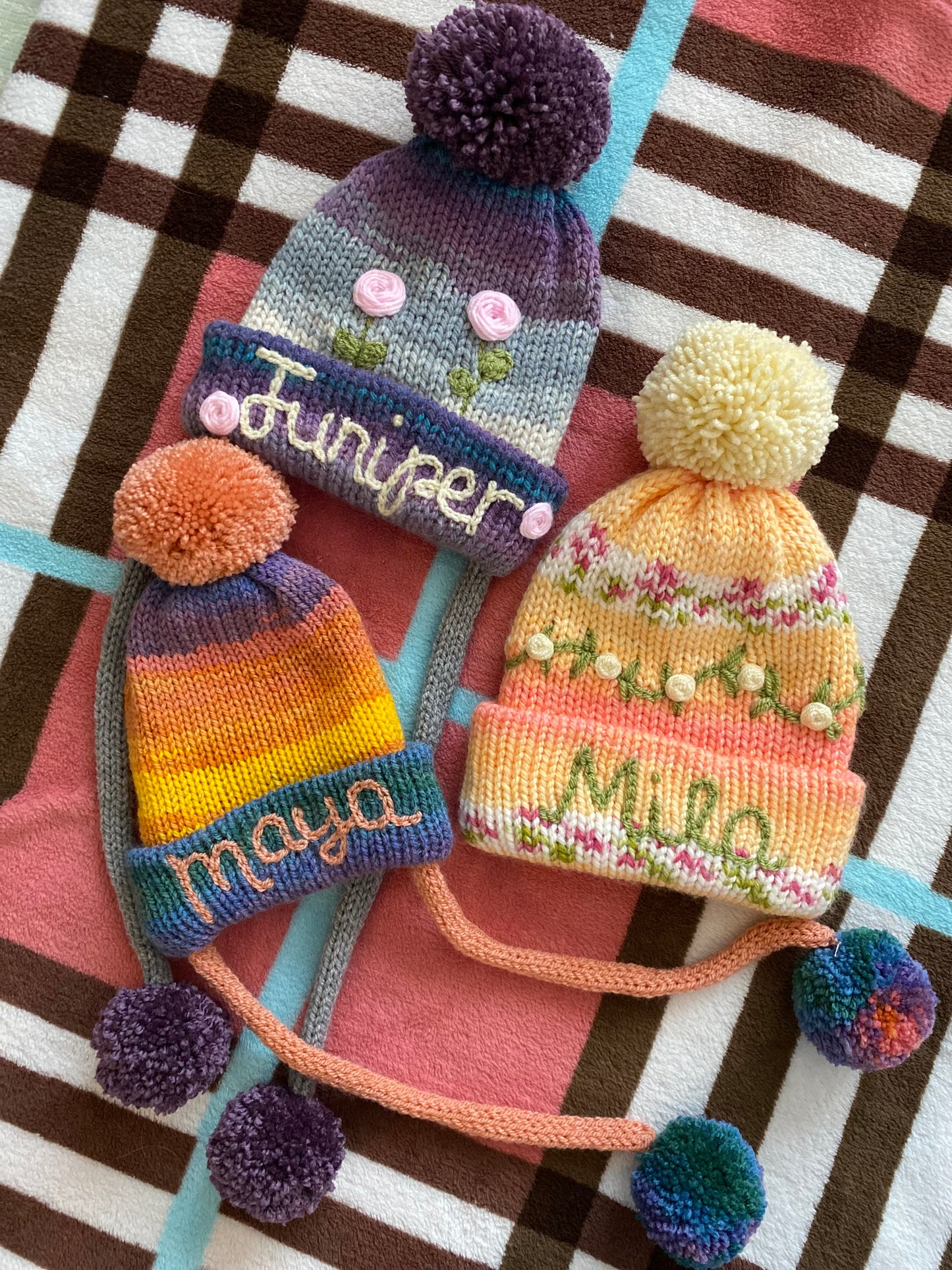 Personalised Baby & Kids Knitted Hat