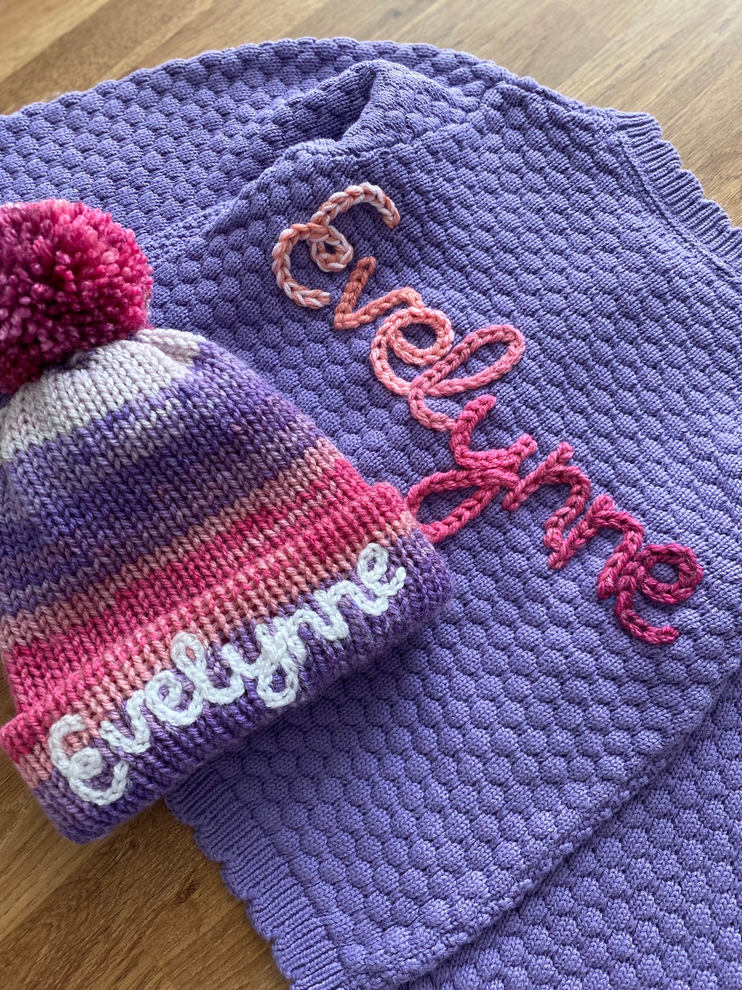 Personalised Baby & Kids Knitted Hat