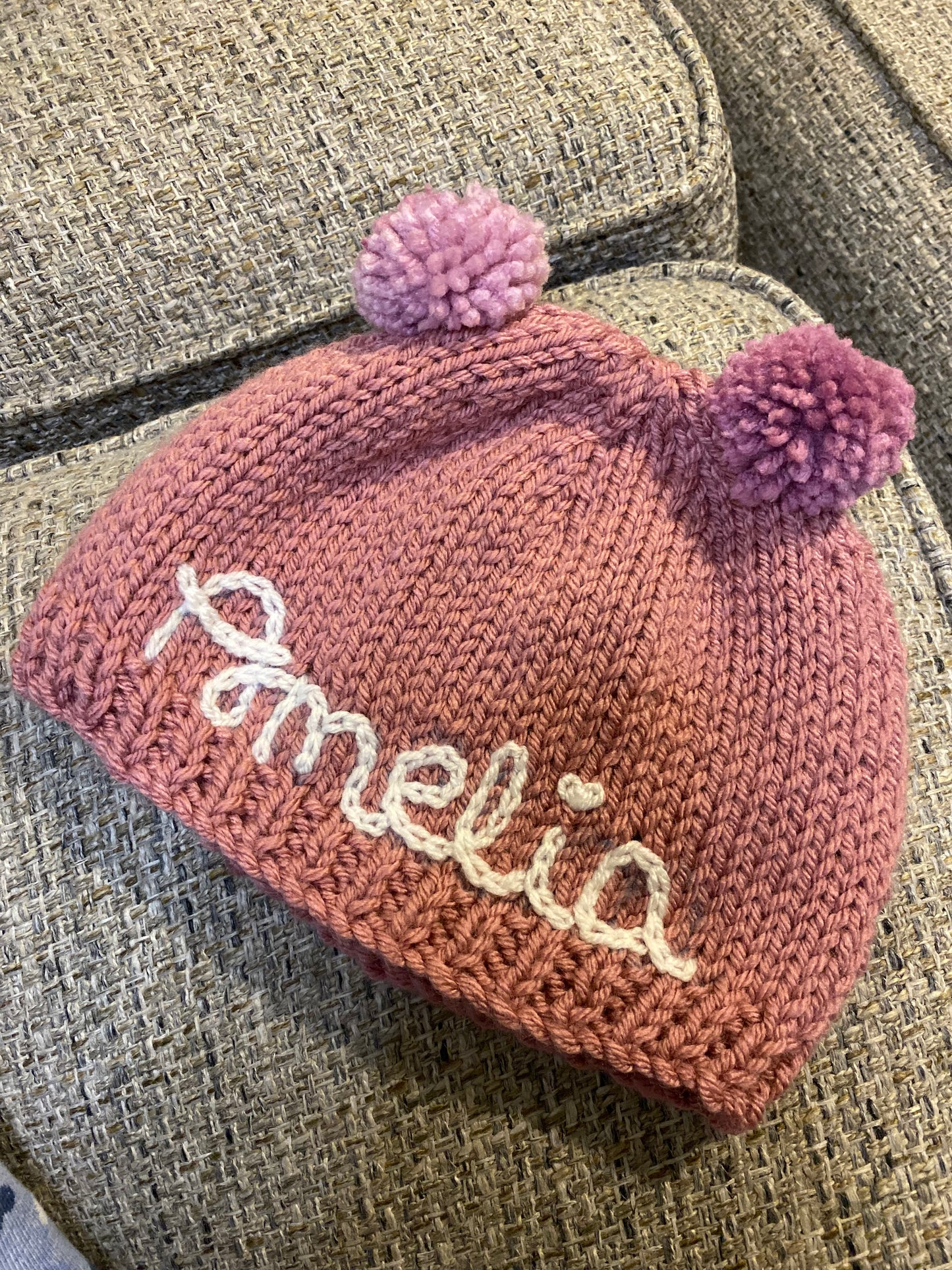 Personalised Baby & Kids Knitted Beanie