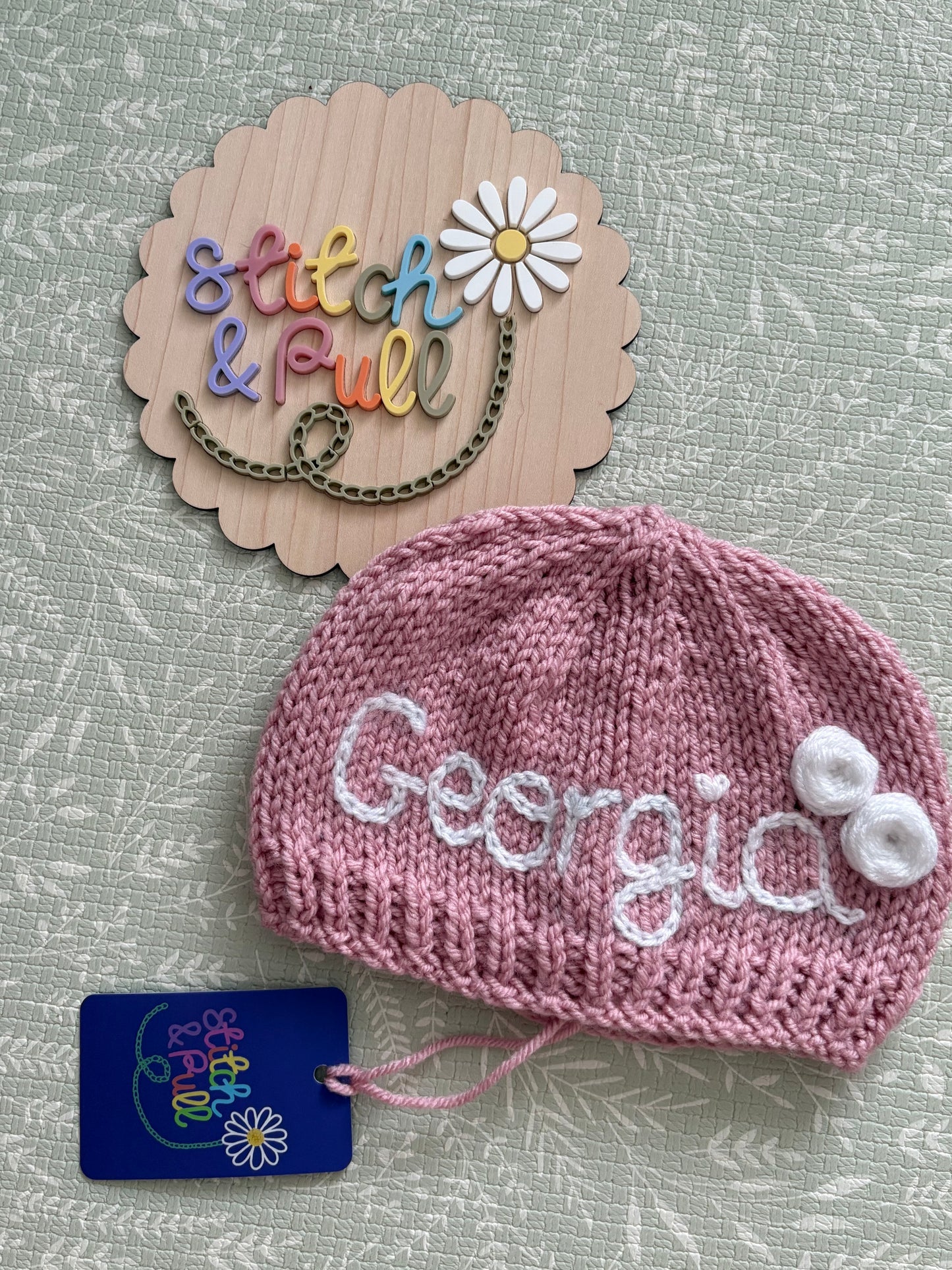 Personalised Baby & Kids Knitted Beanie