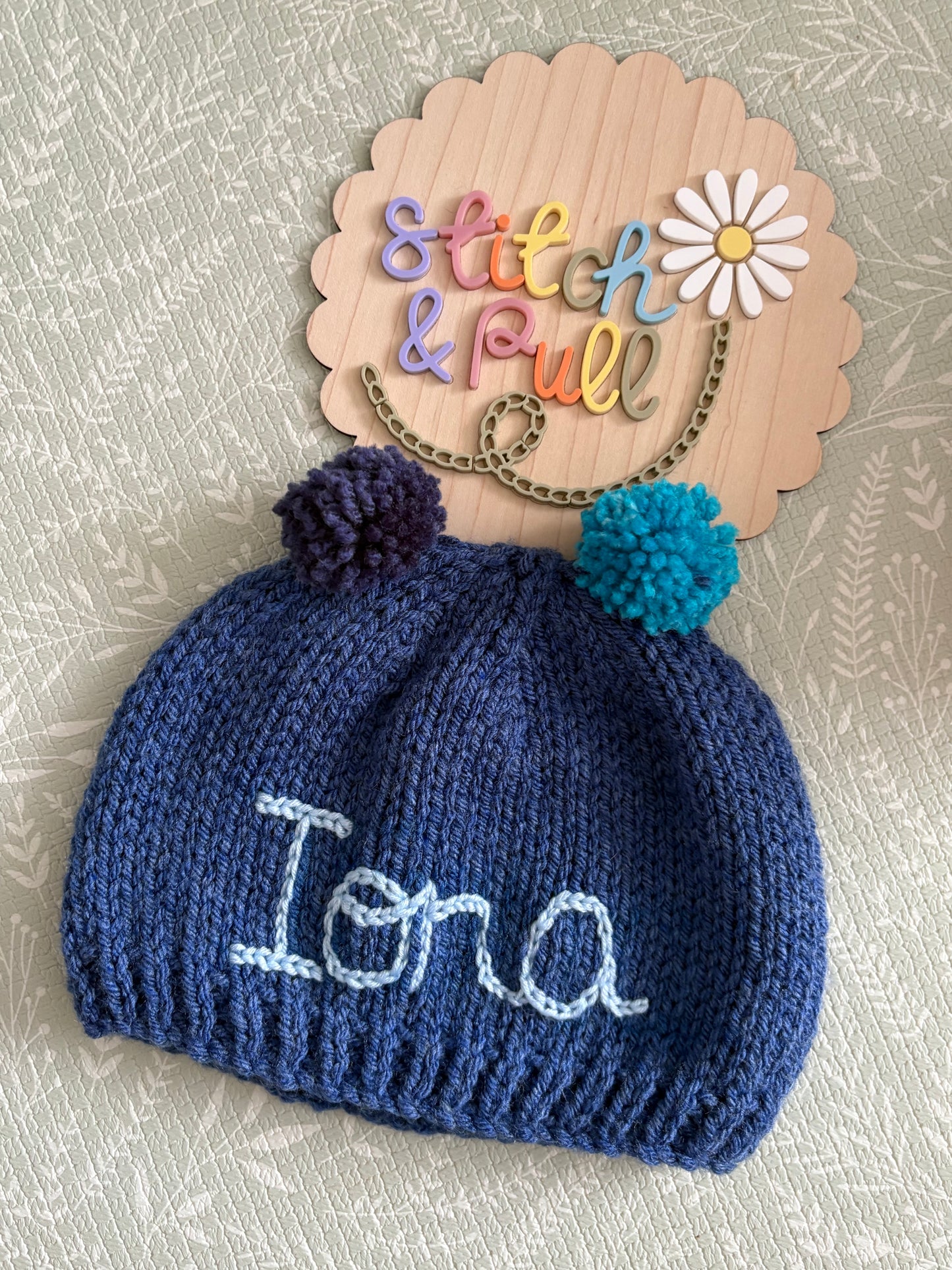 Personalised Baby & Kids Knitted Beanie