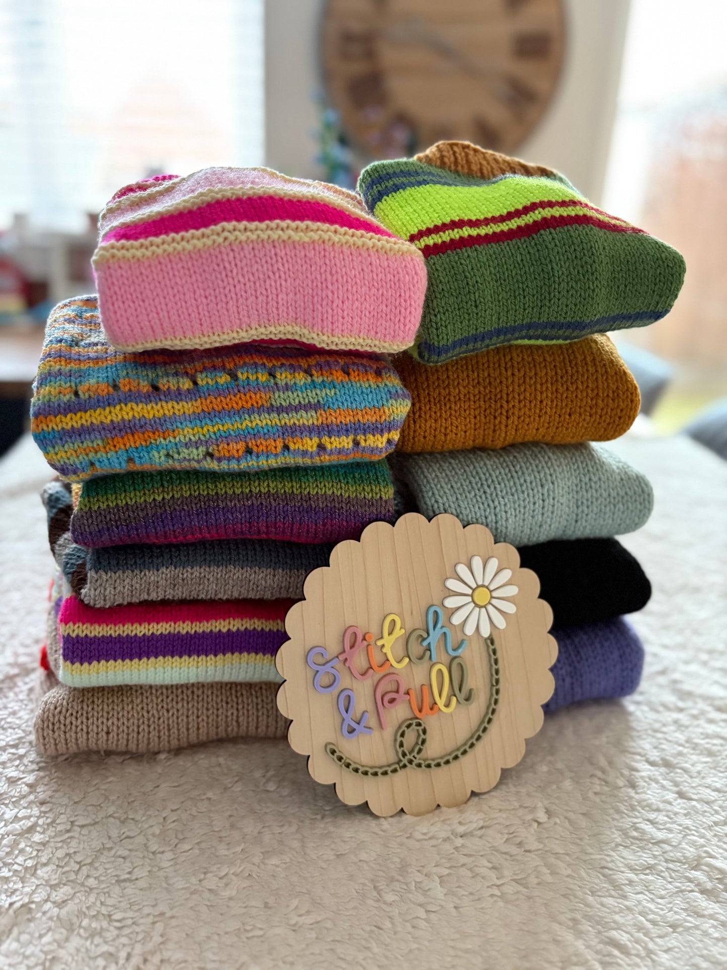 Bargain Saturday - cardigans, hats and stockings